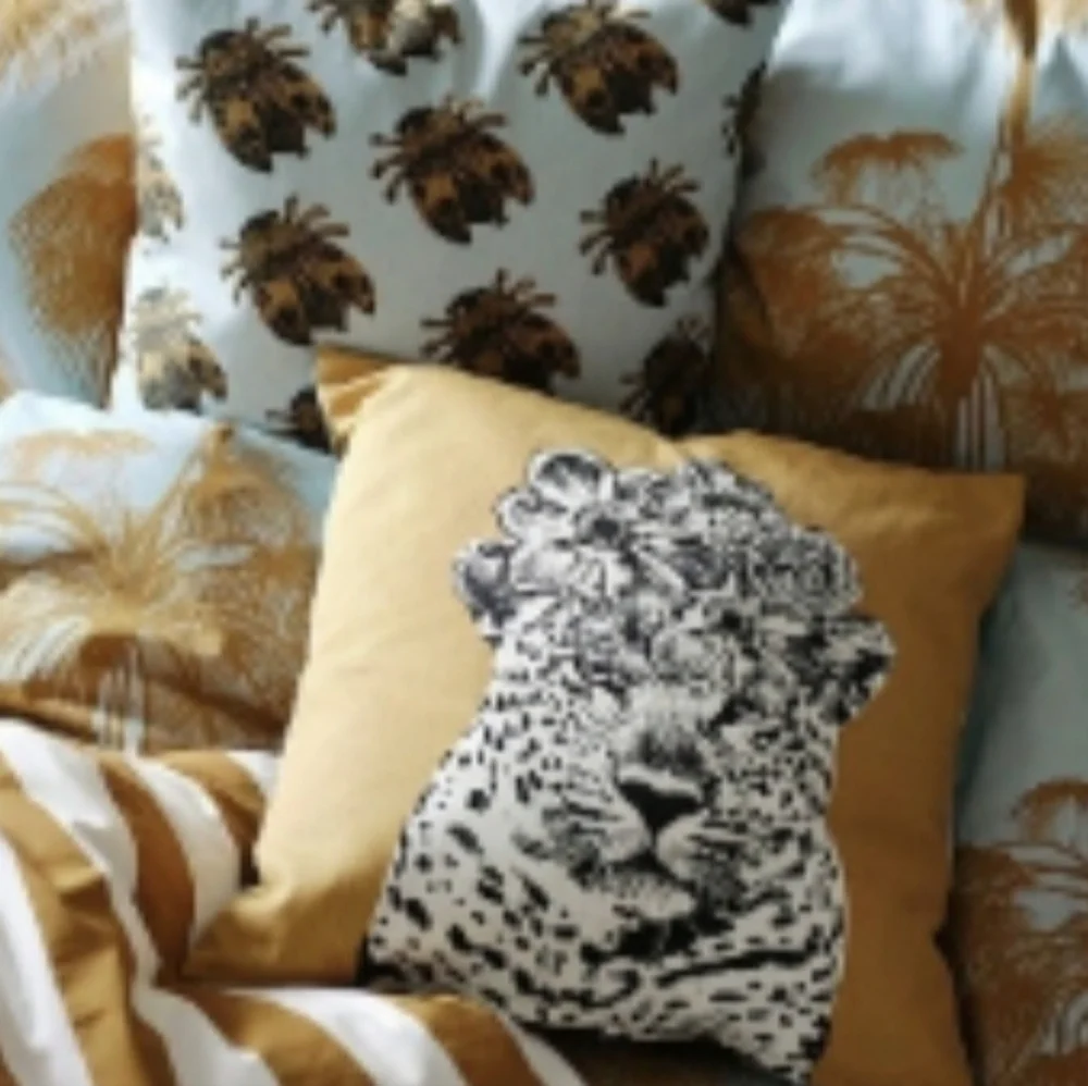 Ikea Leopard/Bug 20x20 Throw Pillow Cover